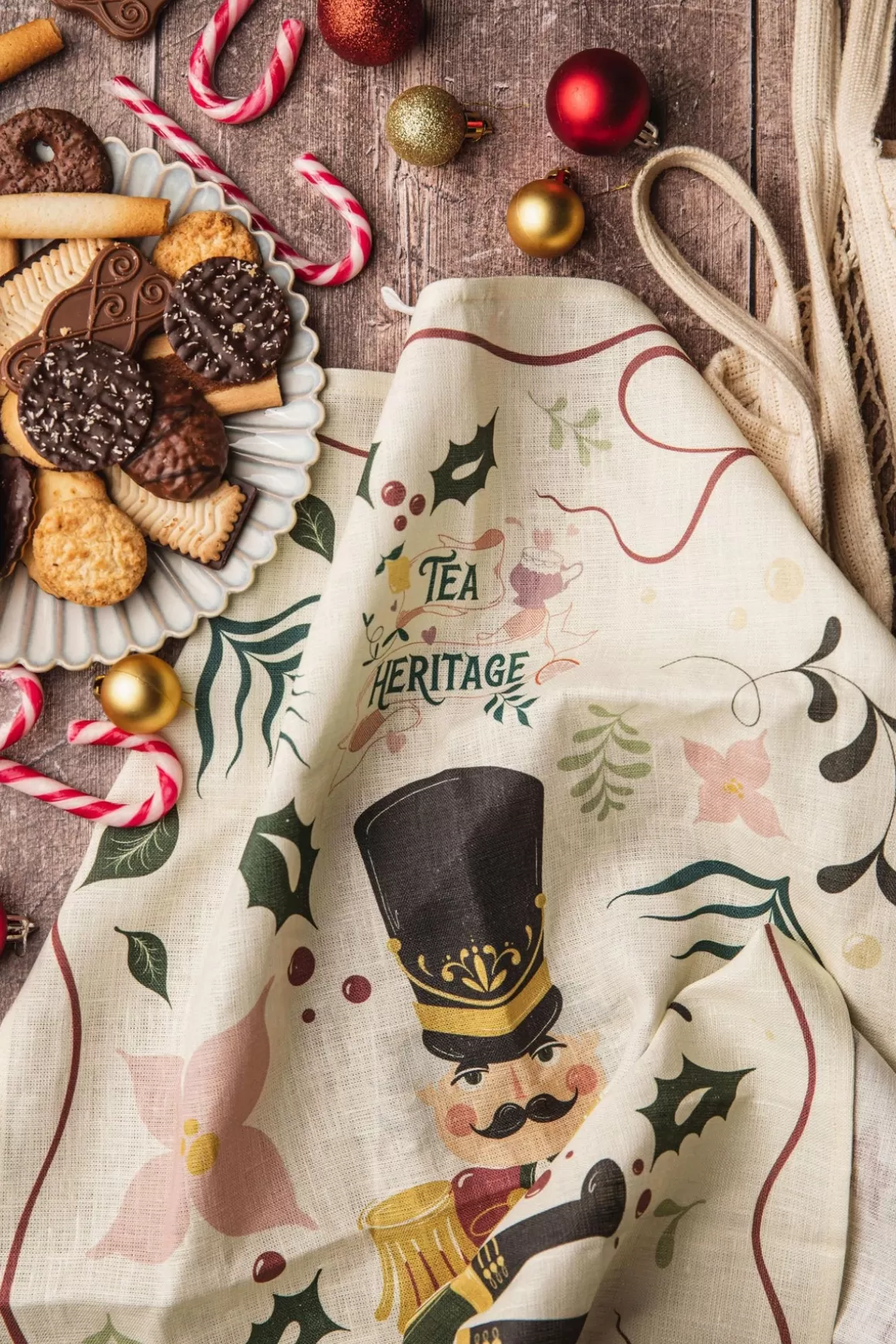 Cadeaux Autour Du Thé Pour Noël^TEA HERITAGE Le Torchon de Noël