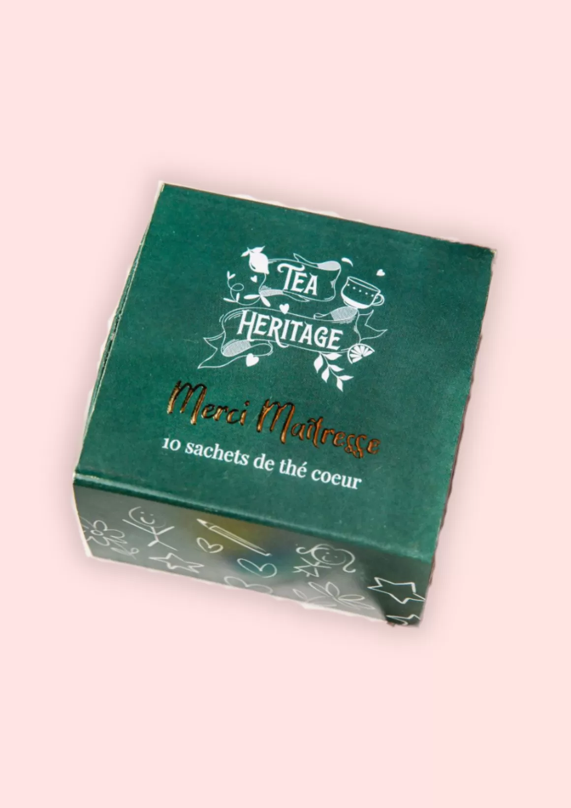 Coffrets De Thé | Les Favoris D'Élodie^TEA HERITAGE Mini Coffret Merci Maîtresse - 10 sachets de thé bio cœur